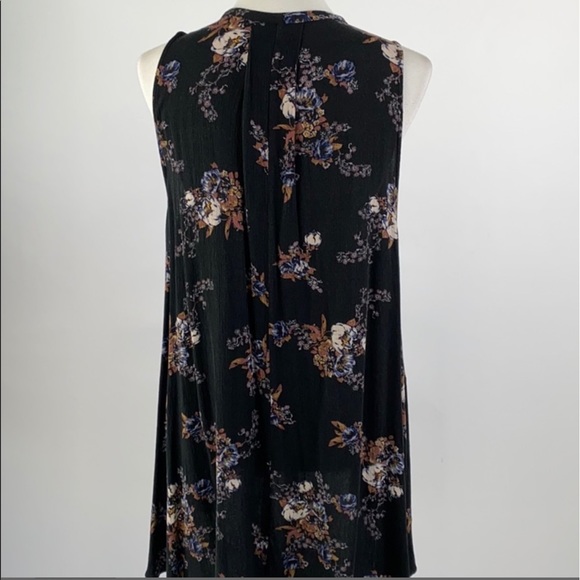 FREE PEOPLE “TREE SWING” BLACK BOHO TUNIC DRESS - Picture 5 of 8